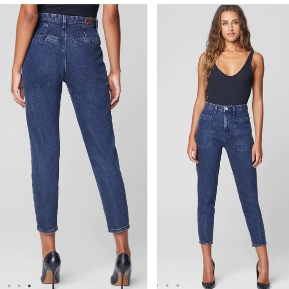 BLANKNYC Tapered leg High Waist Vintage Inspired Ankle Jeans - Picture 1 of 10